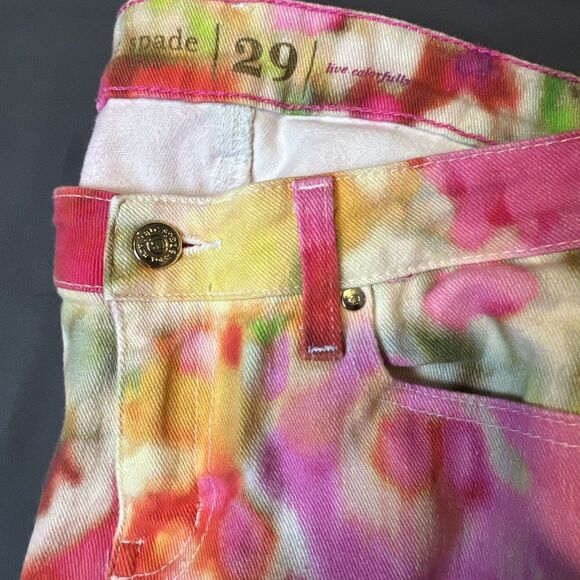 Kate Spade Live Colorfully Watercolor Jeans Size 29 - Picture 5 of 7
